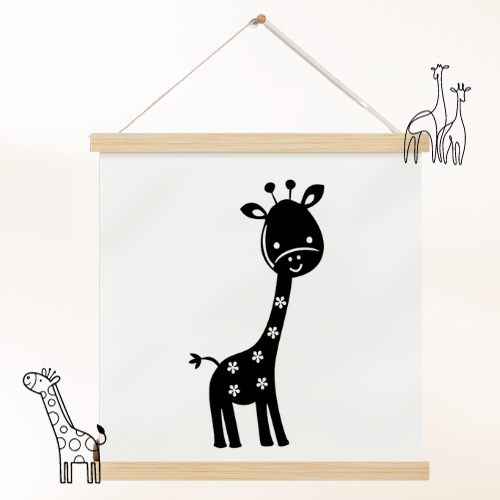 Giraffe plaatje klein